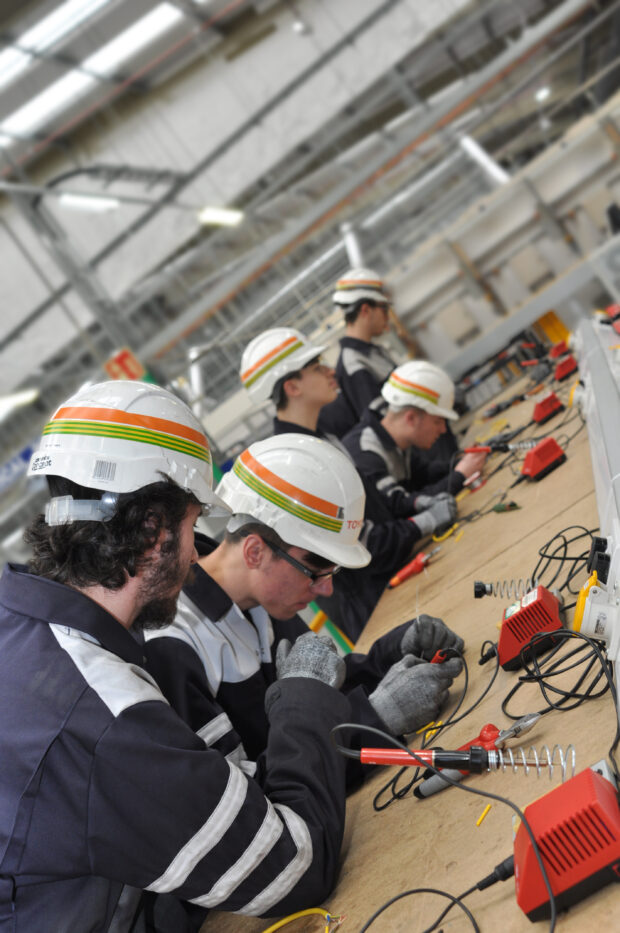 Apprentices at work