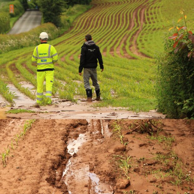EA officers assessing issues with run-off.
