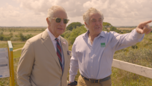 King Charles and Tony Juniper, Lincolnshire Coronation Coast National Nature Reserve