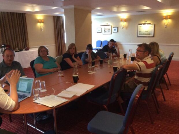 Photo of a customer focus group