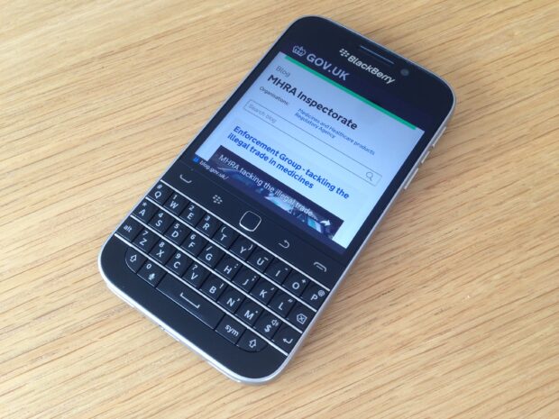 MHRA Inspectorate Blog on a smart phone