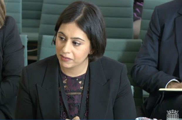 Sara Khan gives evidence at the Home Affairs Committee