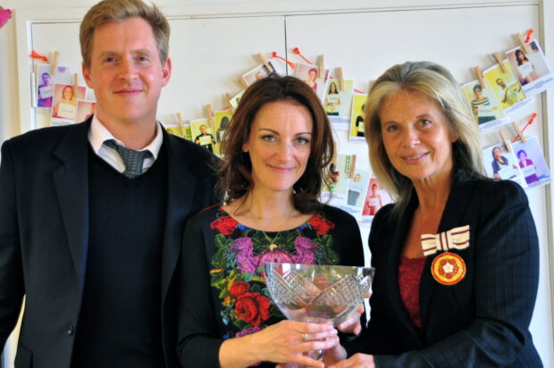 Sam Conniff and Michelle Clothier from Livity receiving their Queens Award.