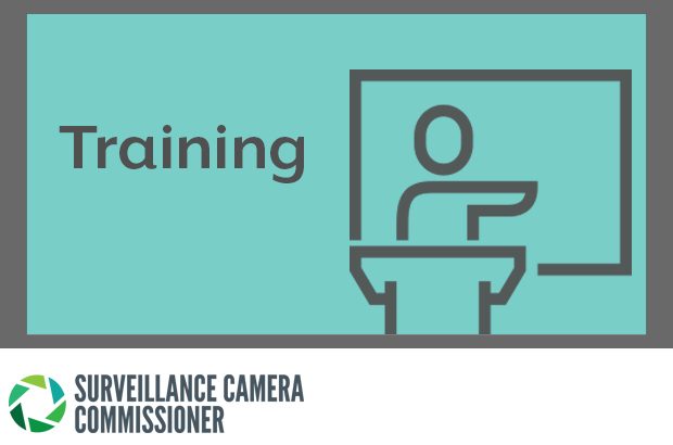 Graphic of person teaching with the word 'training' on it