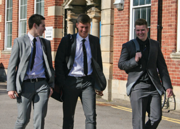 Students smiling together
