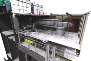 Illustration of retrieval equipment for Pile Fuel Cladding Silo (PFCS) at Sellafield