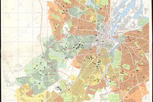 A map of Belfast showing the various religious areas