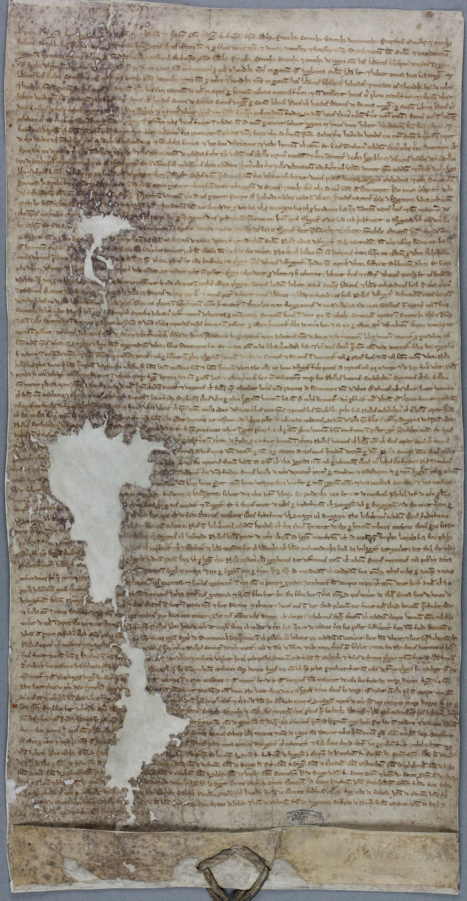 Magna Carta, 1225, Westminster (DL 10/71)