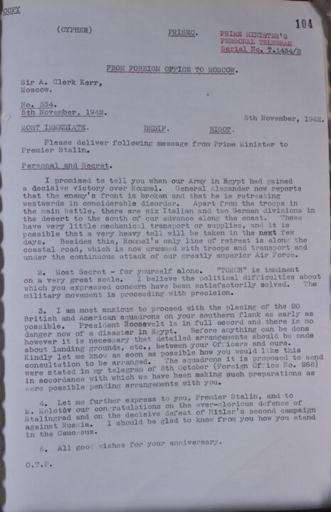 Typed text on paper.