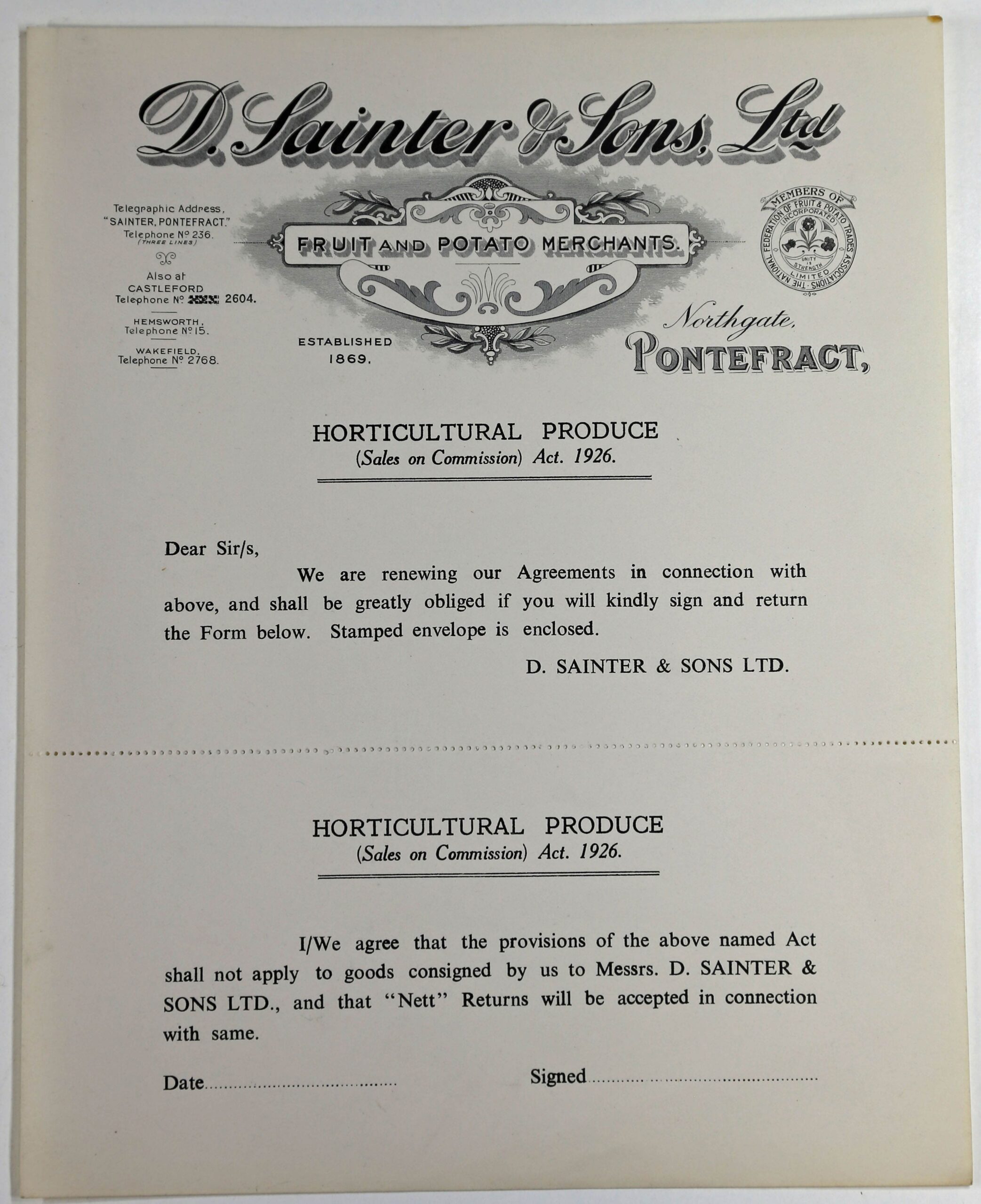 Grocers Form