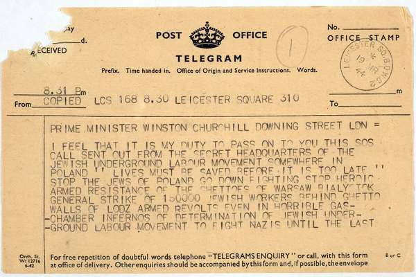 browned paper with typewriter written text. Post office stamp can be seen.
