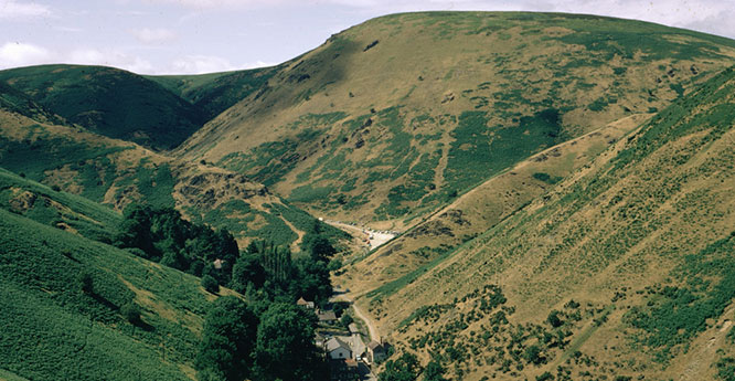 Burway Hill, Long Mynd. Looking NW.