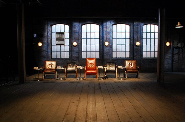 Image of Dragons' Den chairs in the den.