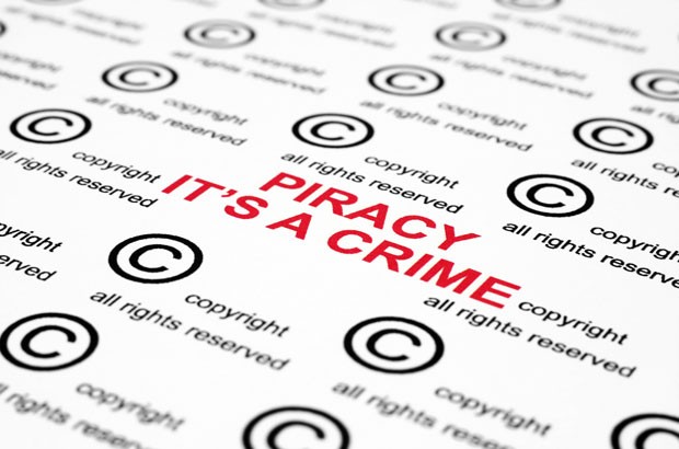 Copyright piracy image.