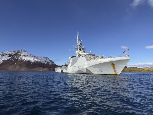 HMS Forth at sea