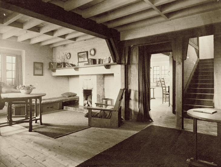 Interior of Stanley and Signe Parker's house, 102 Wilbury Road, Letchworth Garden City c.1909