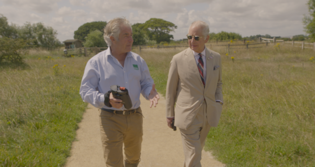 King Charles and Tony Juniper, Lincolnshire Coronation Coast National Nature Reserve