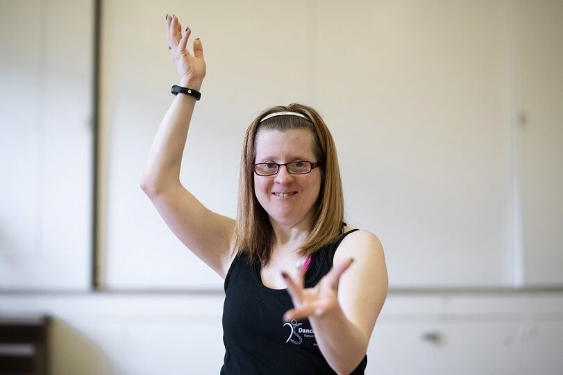 Jen Blackwell in the dance studio