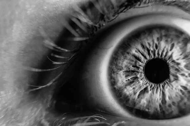 A photo of a close-up of an eye