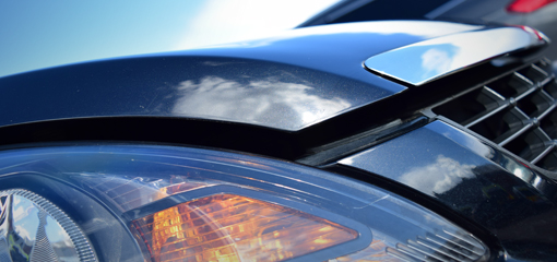 Slightly open bonnet