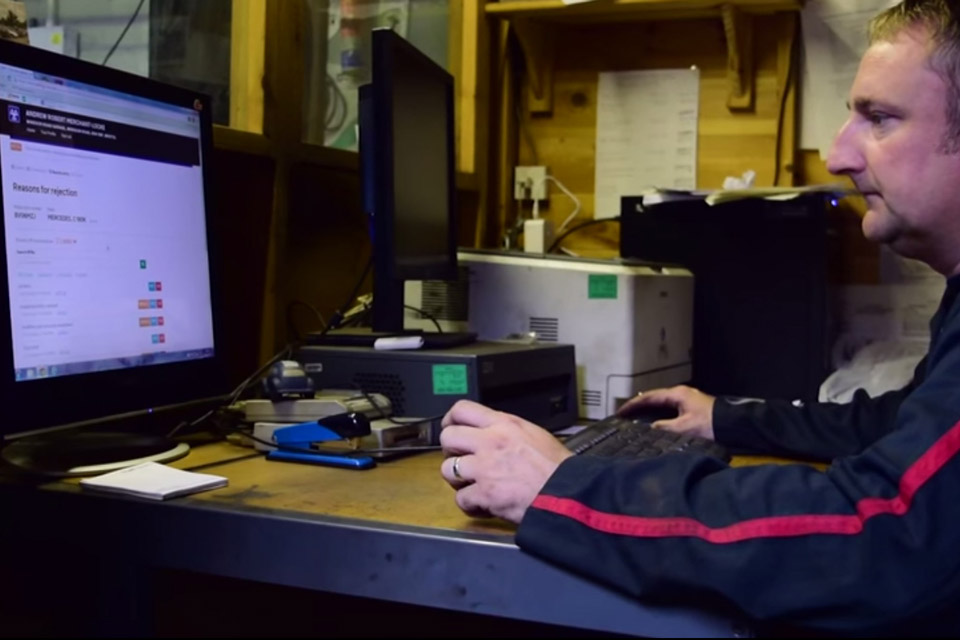 Tester using the MOT system