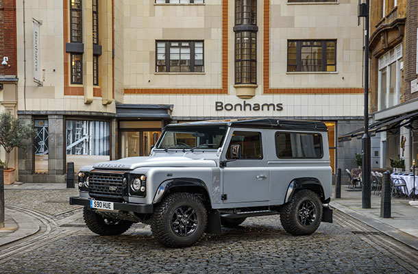 Image of the two millionth Land Rover Defender.