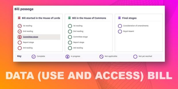 Image that indicates the Data Bill has reached committee stage in the House of Lords