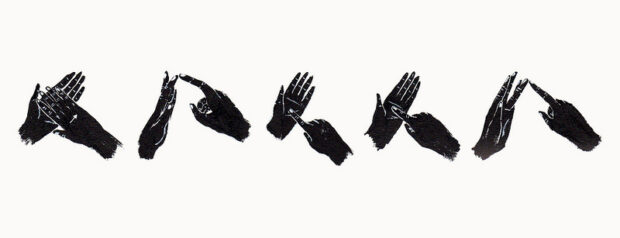 Visual translation of 'hello' in British Sign Language by Jen Collins on Flickr