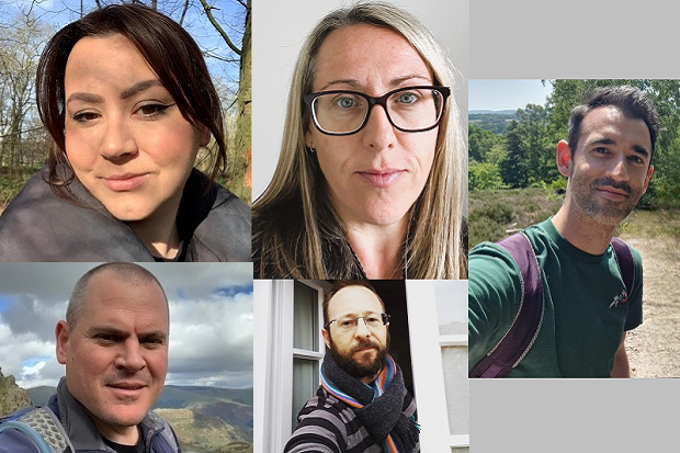 A selection of people's faces.