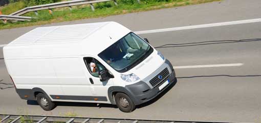white Fiat van