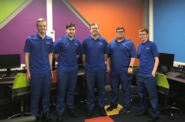 A picture of 5 food and drink apprentices at Premier Foods