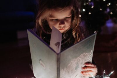 Girl reading a book