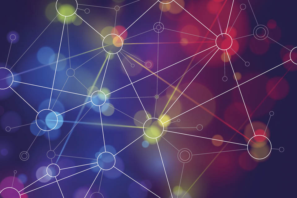 Graphic of connected nodes