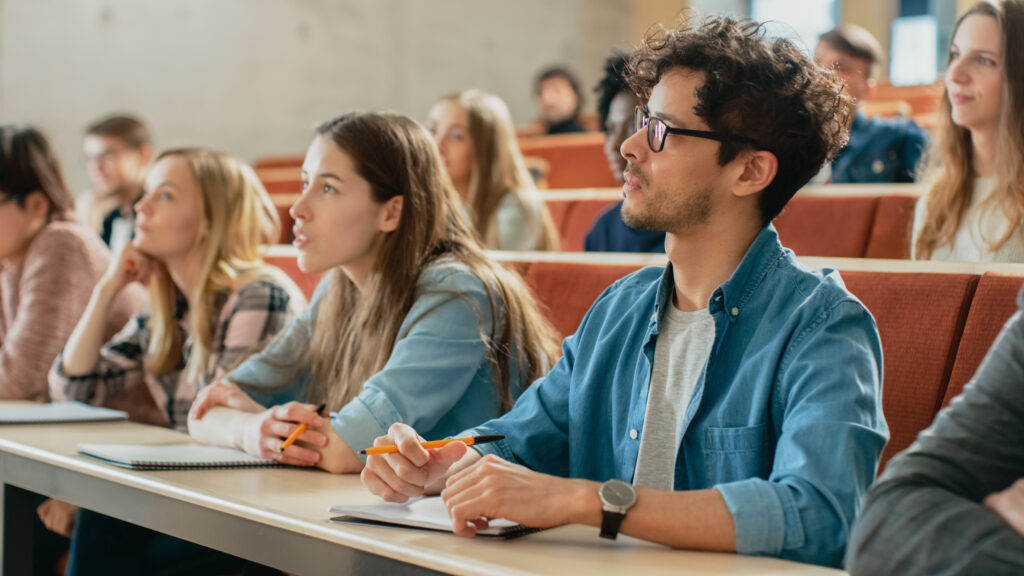 Students in a lecture