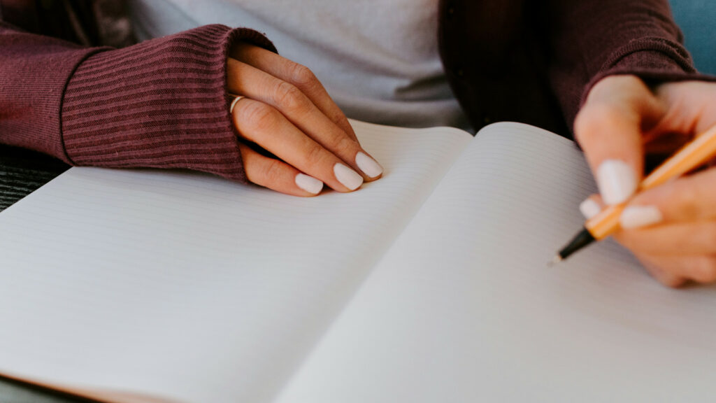 Person writing