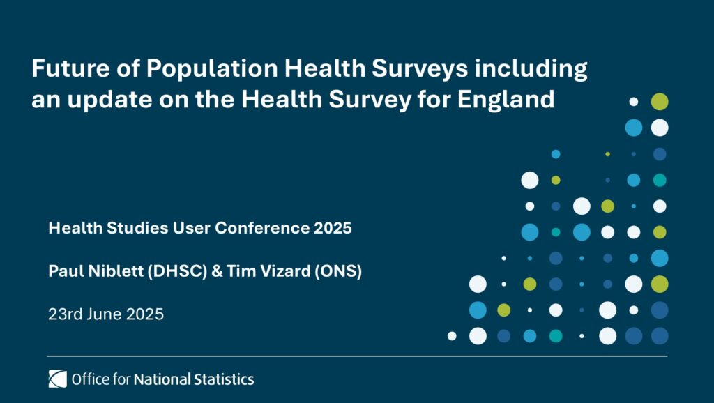 Reflecting on the future of population health surveys at the Health Studies User Conference 2025