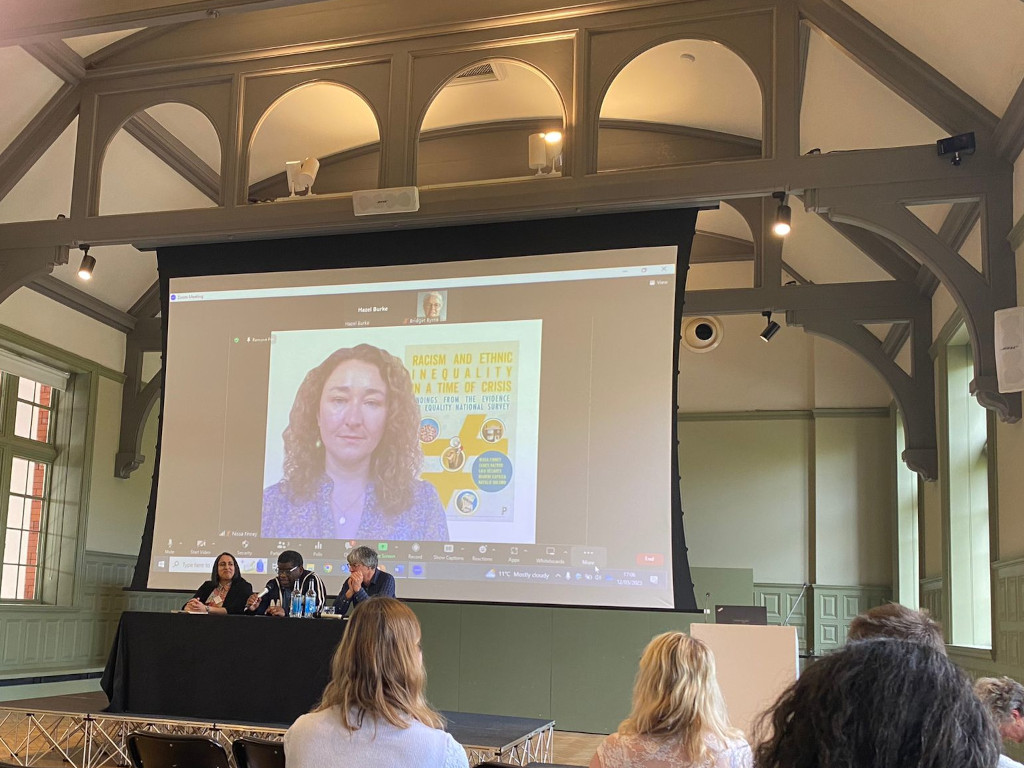 Picture from the EVENS book and study launch in Manchester on 12 May 2023.