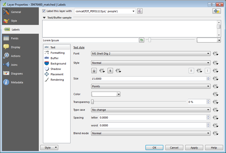 Layer properties
