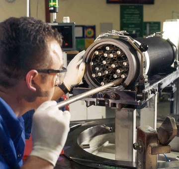 Fuel assembly at the Springfields nuclear fuel manufacturing facility Source: Nuclear Decommissioning Authority