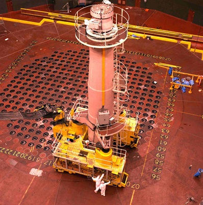 Past refuelling of the now shutdown Wylfa Magnox reactor