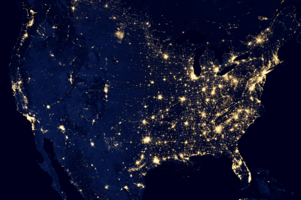 An image of the world seen from space