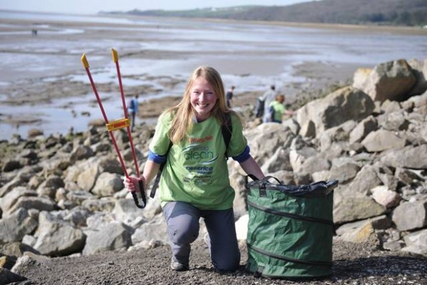 LOVEmyBEACH co-ordinator Emma McColm from Morecambe Bay Partnership