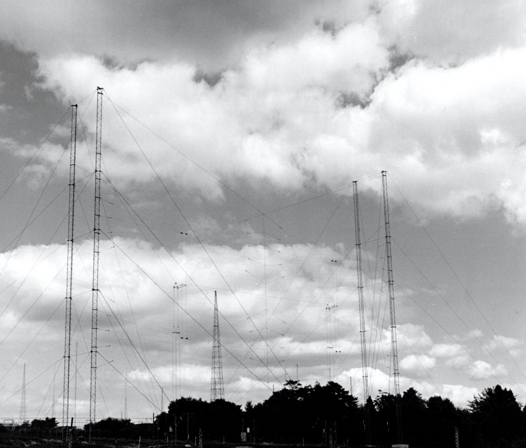 Black and white picture of aerials