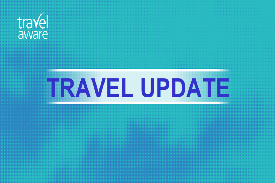 Travel Advice update