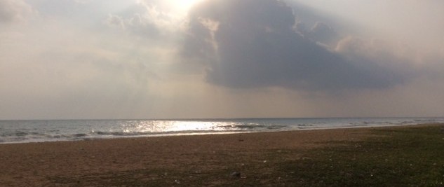 Sunrise over Mullaitivu beach