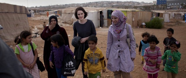 ميشيل دوكري في مخيم الزعتري للاجئين السوريين. تصوير: آبي ترايلور - سميث | أوكسفام