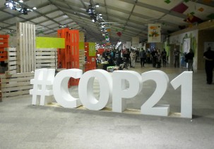 COP21 sign