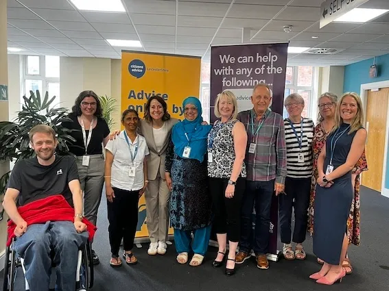 Liz Kendall visits Citizens Advice Leicestershire