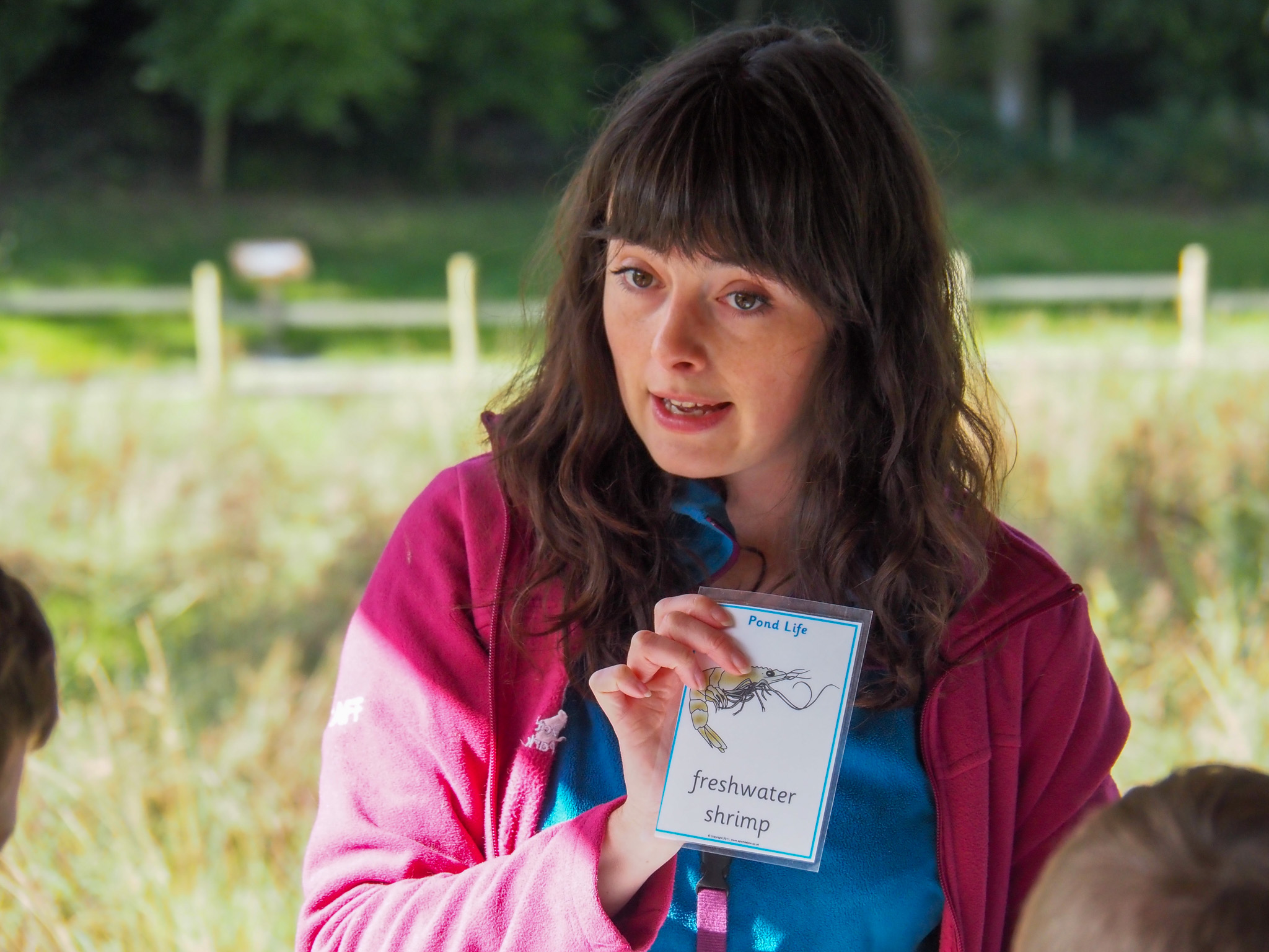 a member of staff doing a nature talk