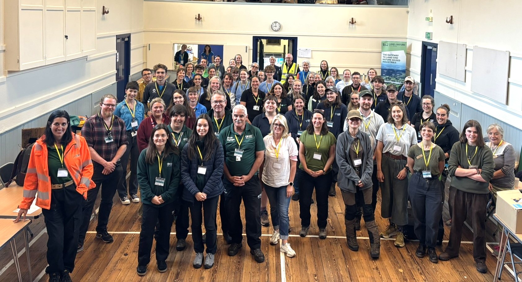 group photo of people from organisations and businesses supporting the Green Careers and Skills Day
